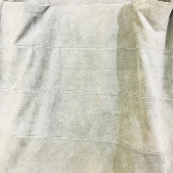 Krizia Italy rare 100% sheepskin Gray suede skirt - Picture 4 of 9